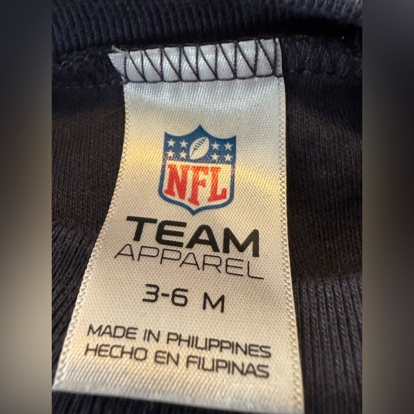 NFL Chicago Bears Kids Navy and Orange One Piece 3-6 month NWT - Picture 6 of 6